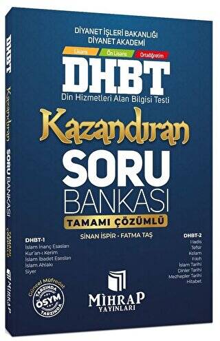 DHBT Kazandıran Soru Bankası Çözümlü - Fatma Taş kitap kapağı