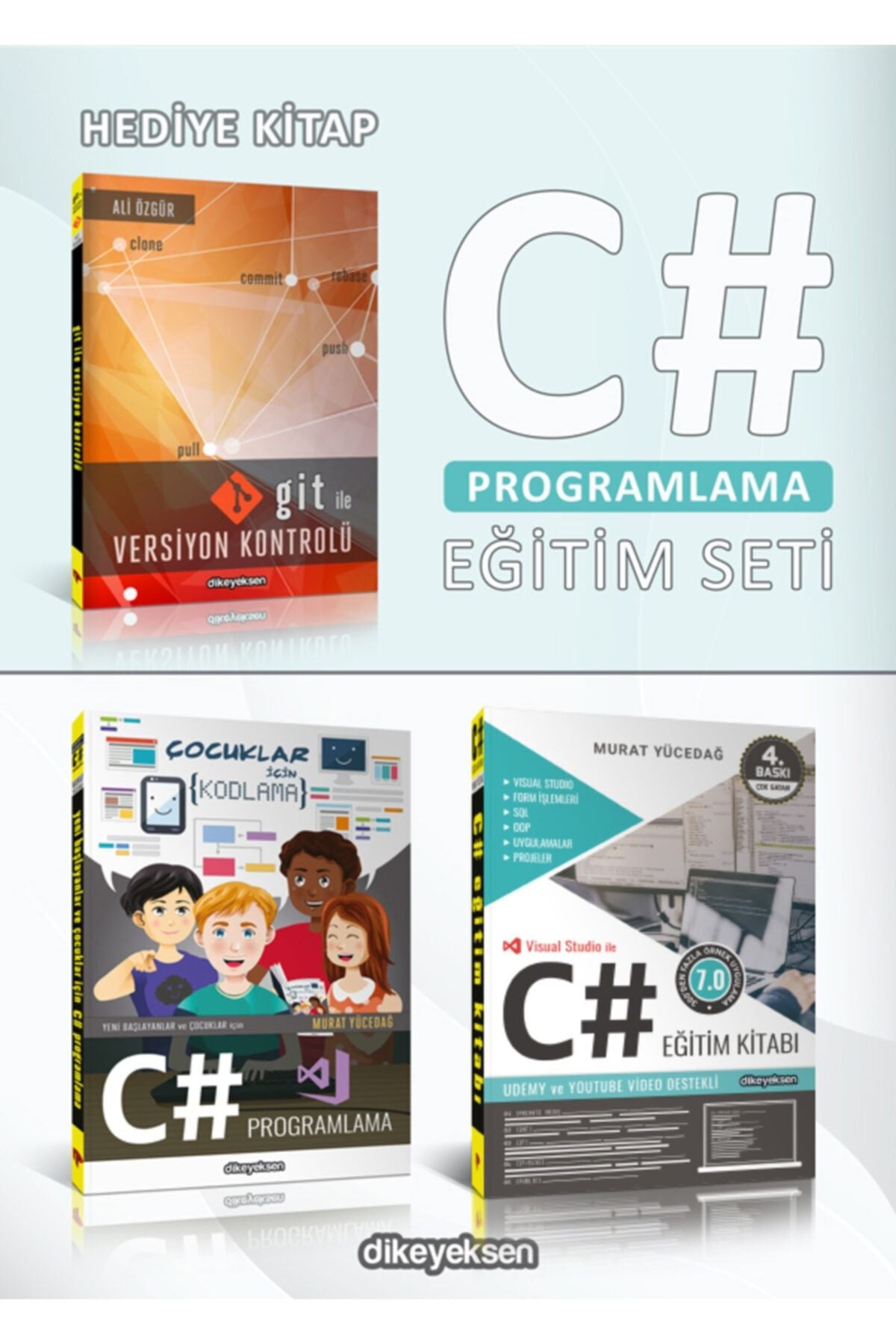 C# Programlama Eğitim Seti (3 Kitap 2+1) - Ali Özgür kitap kapağı