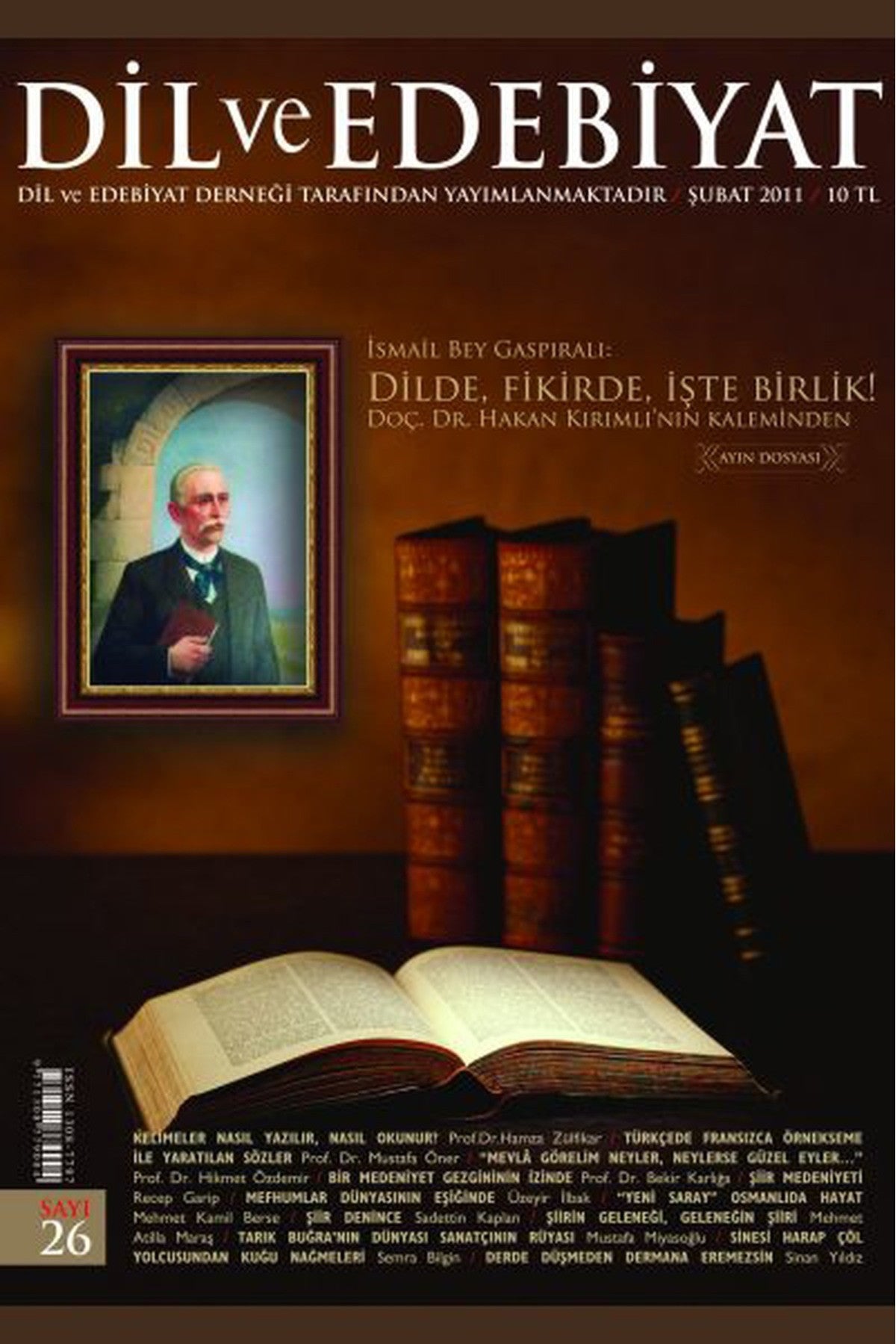 Dil Ve Edebiyat Aylık Dil, Edebiyat Ve Kültür Dergisi Sayı: 26-27 & Şubat/Mart 2011 (2 Dergi) kitap kapağı