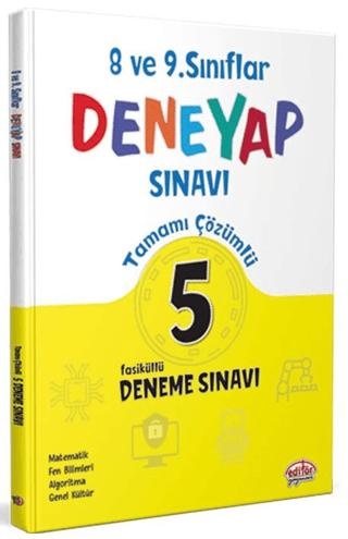 8-9. Sınıf Deneyap Tamamı Çözümlü 5 Deneme Sınavı