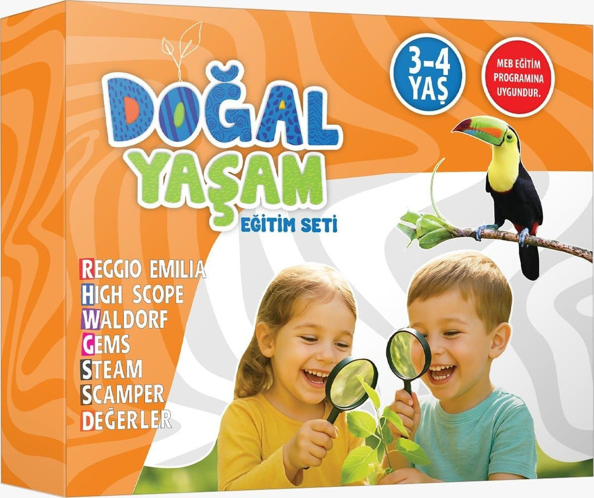 Doğal Yaşam 3-4 Yaş Eğitim Seti – Gems Yaklaşımlı Okul Öncesi Etkinlik Seti kitap kapağı