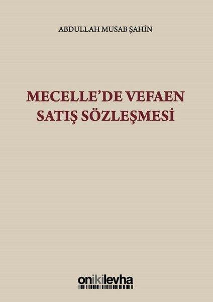 Mecelle'de Vefaen Satış Sözleşmesi | On İki Levha Yayıncılık (İnce Kapak)  - Resim 1