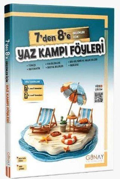 7'den 8'e Geçenler İçin Bumerang Yaz Kampı Föyleri | Günay Yayıncılık (İnce Kapak)  - Resim 1