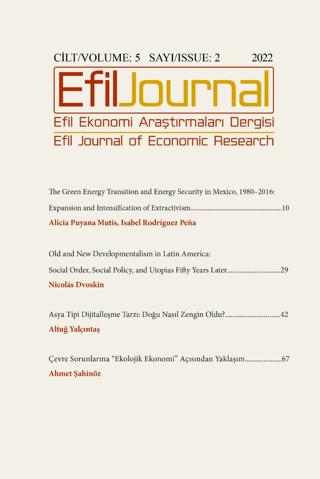 Efil Ekonomi Araştırmaları Dergisi Cilt: 5 Sayı: 2 | Efil Journal Dergisi (Ciltsiz)  - Resim 1