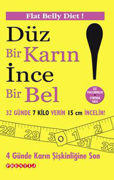 Düz Bir Karın İnce Bir Bel - Liz Vaccariello kitap kapağı