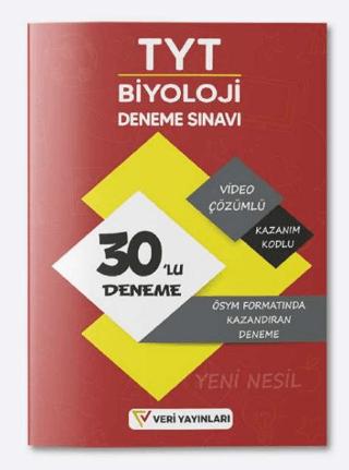 TYT Biyoloji ÖSYM Formatında Video Çözümlü Yeni Nesil Kazandıran 30'lu Deneme