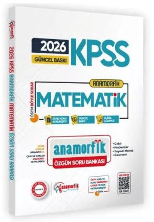 2026 KPSS Yeni Sistem Anamorfik Matematik Özgün Soru Bankası Konu Konu Dijital Çözümlü | Karakutu Yayın (Ciltsiz)
