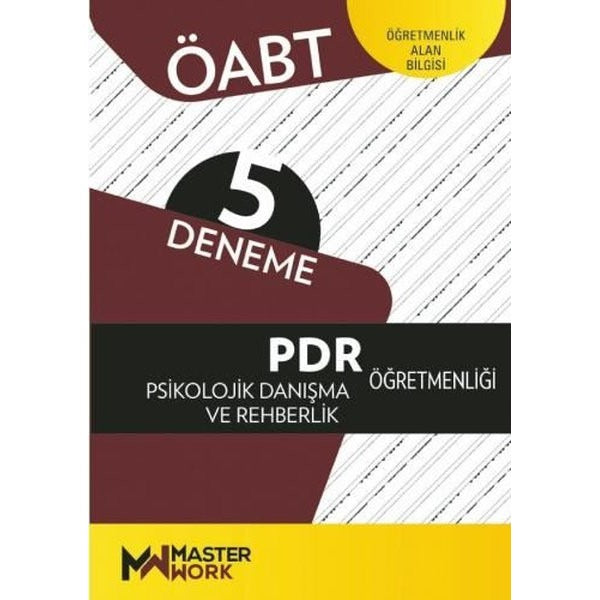 ÖABT PDR Psikolojik Danışma ve Rehberlik Öğretmenliği 5 Deneme