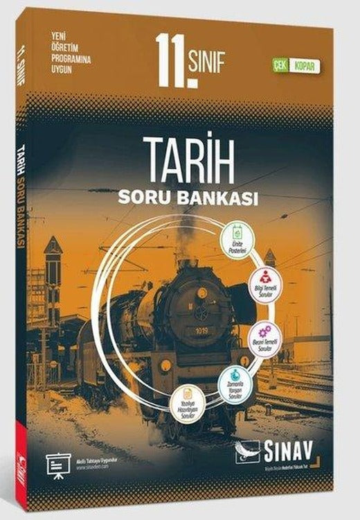 11.Sınıf Tarih Soru Bankası | Sınav Dergisi Yayınları (İnce Kapak)