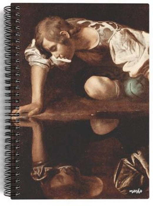 Michelangelo Merisi da Caravaggio - Narcissus, 1597-99 / Spiralli Defter 16 - Çizgisiz - 100 Sayfa | Miosho