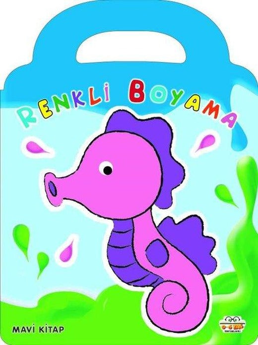 Renkli Boyama - Mavi Kitap | 0-6 Yaş Yayınları (İnce Kapak)