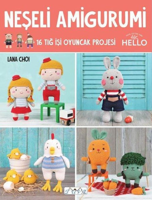 Neşeli Amigurumi - 16 Tığ İşi Oyuncak Projesi | Tuva Tekstil (İnce Kapak)
