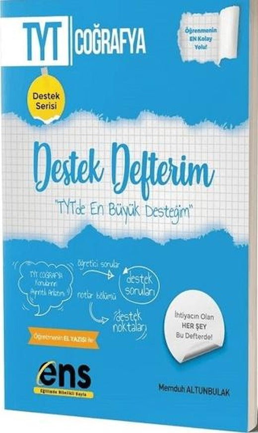 TYT Coğrafya Destek Defterim | ENS Yayınları (Ciltsiz)