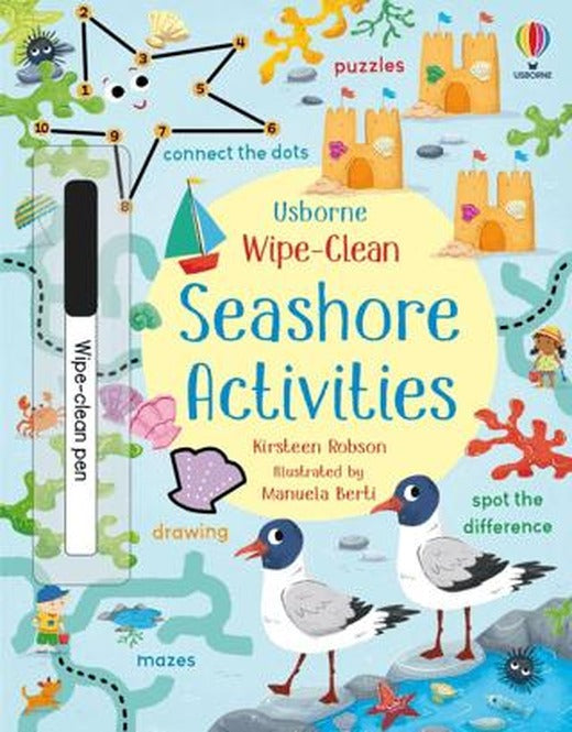 Wipe-Clean: Seashore Activities | Usborne (Ciltsiz)