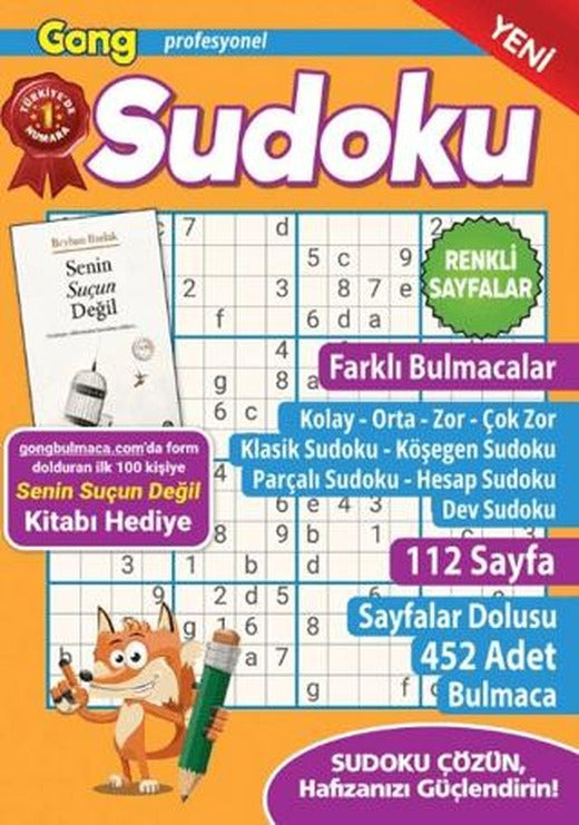 Gong Profesyonel Sudoku 17 | Maxi Yayıncılık (Ciltsiz)