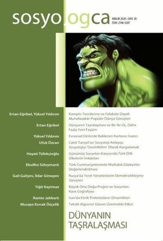 Sosyologca Dergisi Sayı: 20 | Doğu Kitabevi (Ciltsiz)