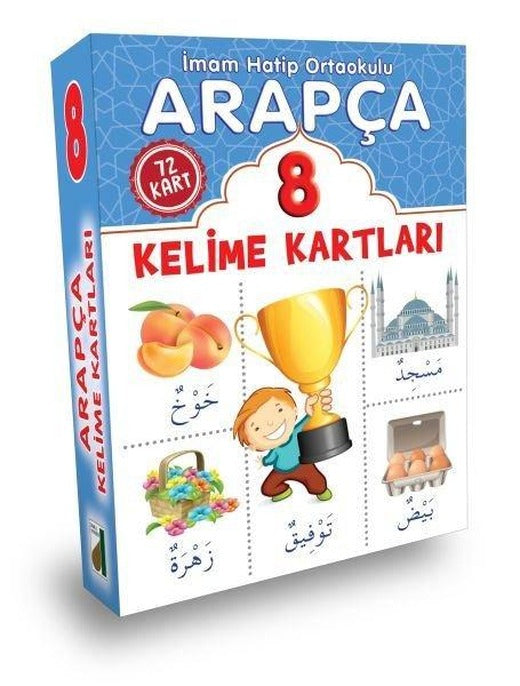 Arapça Kelime Kartları - 8 | Damla Yayınevi (İnce Kapak)