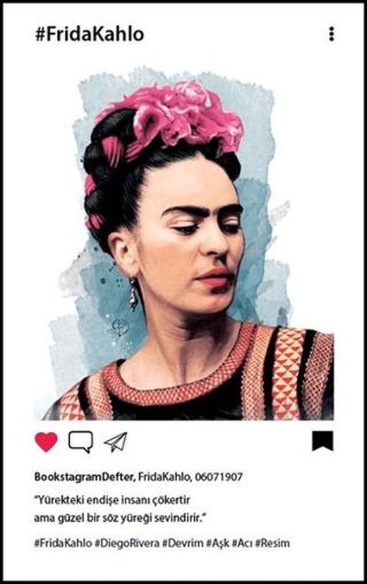 Frida Kahlo Profil Bookstagram Defter | Aylak Adam Kültür Sanat Yayıncılık