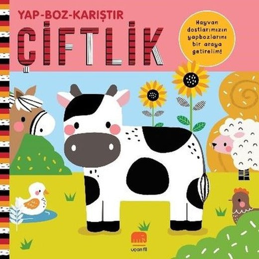 Çiftlik - Yap Boz Karıştır | Uçan Fil (Ciltli)