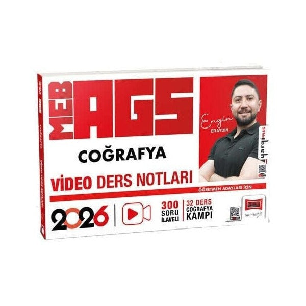 2026 MEB - AGS Öğretmen Adayları İçin Coğrafya Video Ders Notları | Yargı Yayınları (İnce Kapak)
