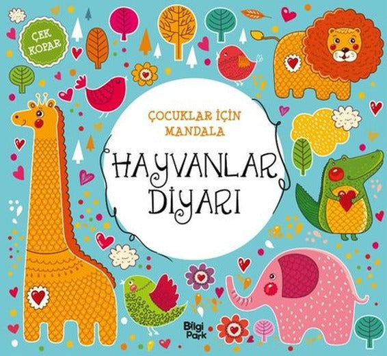 Hayvanlar Diyarı - Çocuklar İçin Mandala | Bilgi Park Yayınları (İnce Kapak)