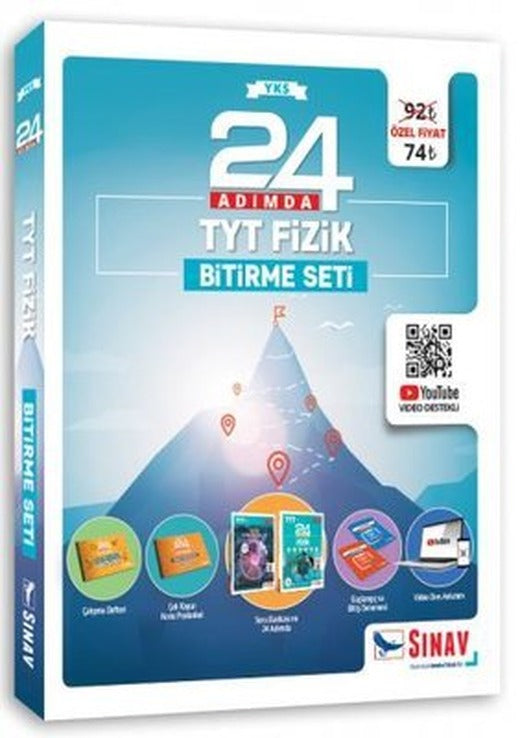 TYT 24 Adımda Fizik Bitirme Seti | Sınav Dergisi Yayınları (İnce Kapak)