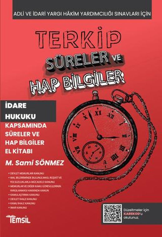 Terkip İdare Hukuku Kapsamında Süreler ve Hap Bilgiler El Kitabı | Temsil Kitap (Ciltsiz)