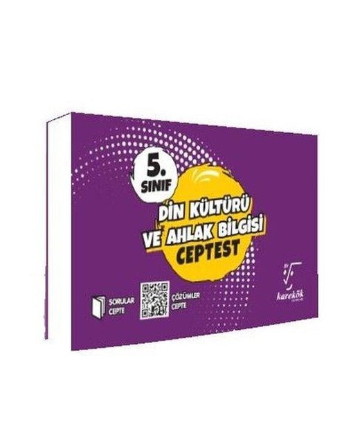 5.Sınıf Cep Test Din Kültürü Ve Ahlak Bilgisi | Karekök Eğitim Yayın (İnce Kapak)