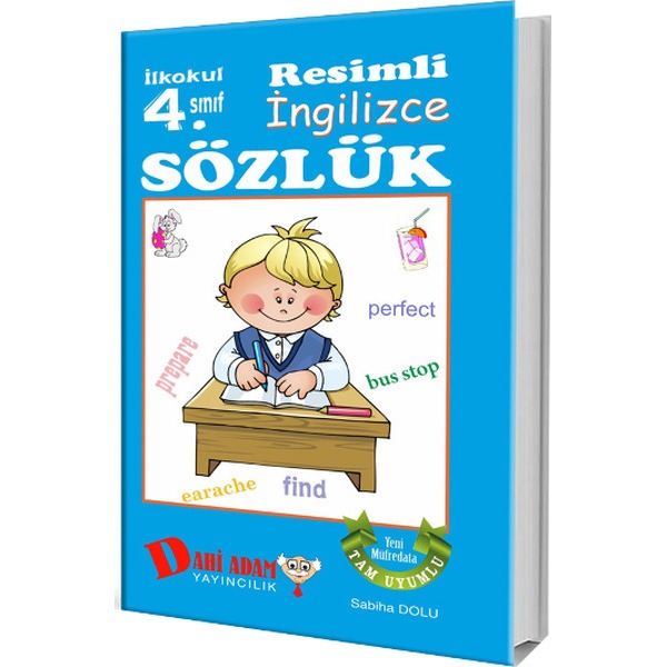 İlkokul 4. Sınıf Resimli İngilizce | Dahi Adam Yayıncılık (İnce Kapak)