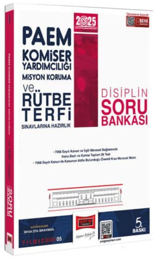 2025 PAEM Komiser Yardımcılığı Misyon Koruma ve Rütbe Terfi Sınavlarına Hazırlık Disiplin Soru Bankası | Yargı Yayınevi (Ciltsiz)