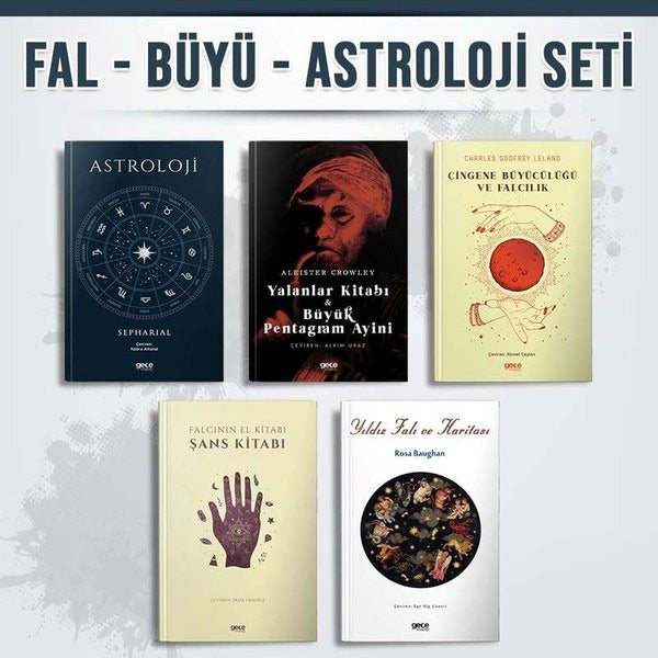 Fal Büyü Astroloji Seti - 5 Kitap Takım | Gece Kitaplığı