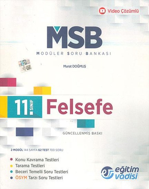 11.Sınıf Felsefe Modüler Soru Bankası Eğitim Vadisi Yayınları