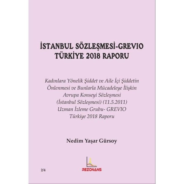 İstanbul Sözleşmesi - Grevio Türkiye 2018 Raporu | Rezonans Yayıncılık