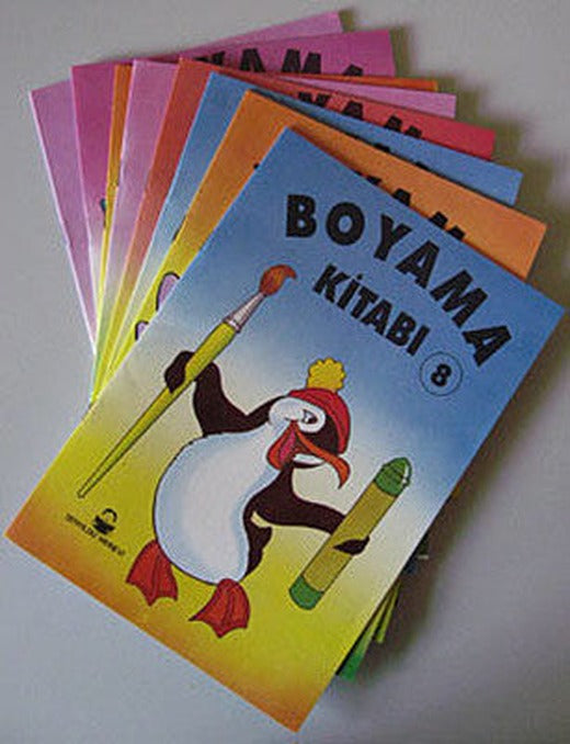 Boyama Kitabı (8 Kitap Takım) | Şenyıldız - Çocuk Kitapları Dizisi (İnce Kapak)