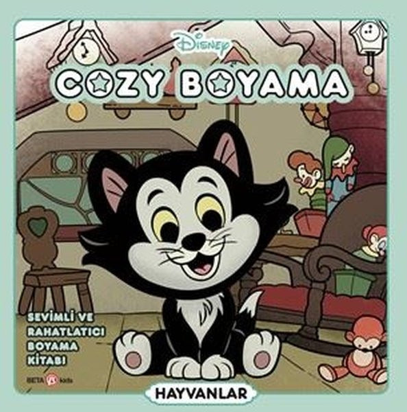 Disney Cozy Boyama - Hayvanlar - Sevimli ve Rahatlatıcı Boyama Kitabı | Beta Kids (İnce Kapak)