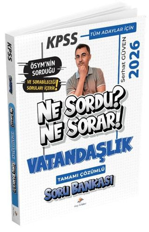 2026 KPSS Tüm Adaylar İçin Vatandaşlık Ne Sordu Ne Sorar Tamamı Çözümlü Soru Bankası | Dizgi Kitap (Ciltsiz)