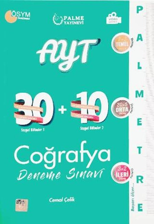 AYT Coğrafya Palmetre 30+10 Deneme Sınavı Video Çözümlü