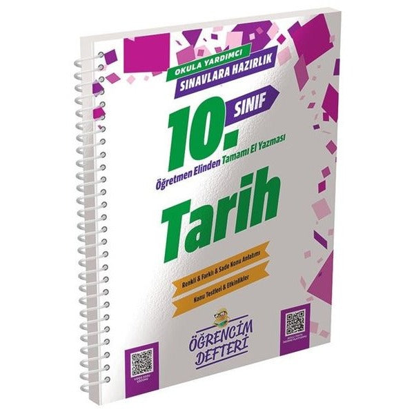 10. Sınıf Tarih Öğrencim Defteri | Murat Yayınları (İnce Kapak)
