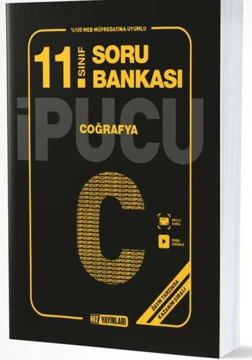 11.Sınıf Coğrafya İpucu Soru Bankası | Hız Yayınları (İnce Kapak)