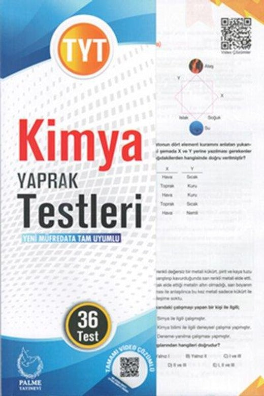 TYT Kimya Yaprak Test | Palme Eğitim (İnce Kapak)