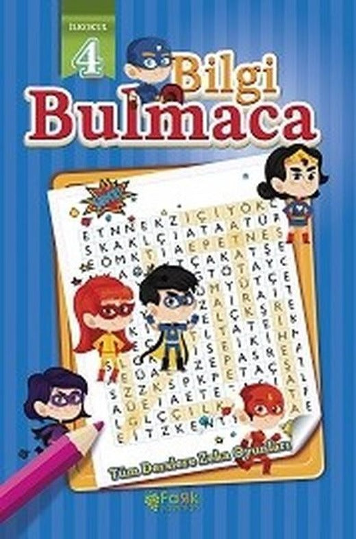 Bilgi Bulmaca İlkokul 4 | Fark Yayınları (İnce Kapak)
