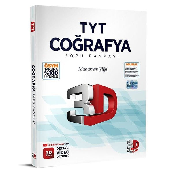 TYT Coğrafya Soru Bankası | 3D Yayınları (İnce Kapak)
