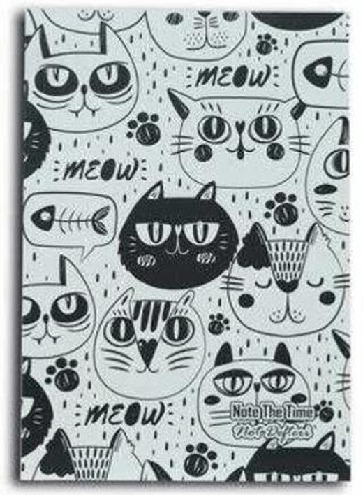 Meow Cats Patterns Not Defteri | Note The Time
