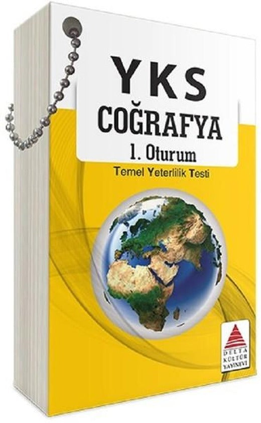 YKS 1.Oturum Coğrafya Kartları | Delta Kültür-Eğitim (İnce Kapak)