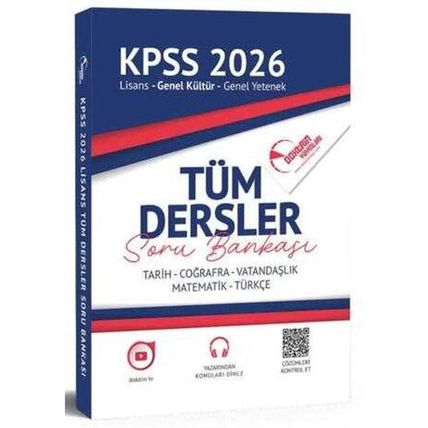 2026 KPSS Genel Kültür Yetenek Tüm Dersler Tek Kitap Soru Bankası