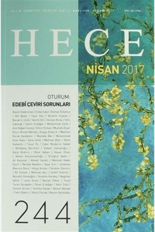 Hece Aylık Edebiyat Dergisi Sayı: 244 - Nisan 2017 | Hece Dergisi (Ciltsiz)