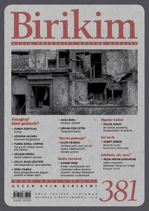Birikim Aylık Sosyalist Kültür Dergisi Sayı: 381 Ocak 2021 | Birikim Yayınları (Ciltsiz)