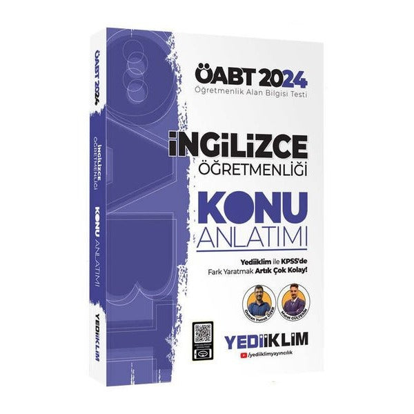 2024 ÖABT İngilizce Öğretmenliği Konu Anlatımı | Yediiklim Yayınları (Ciltsiz)