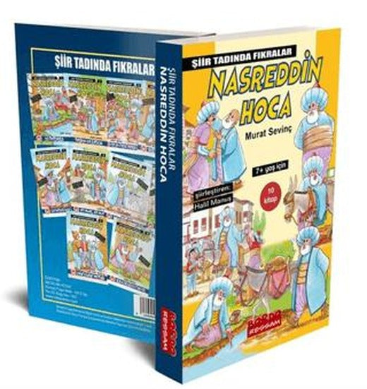 Şiir Tadında Nasreddin Hoca Fıkraları - 10 Kitap Set | Bordo Ressam (Ciltsiz)