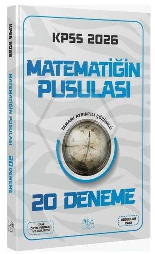 2026 KPSS Matematik Matematiğin Pusulası 20 Deneme Çözümlü | CBA Yayınları (İnce Kapak)